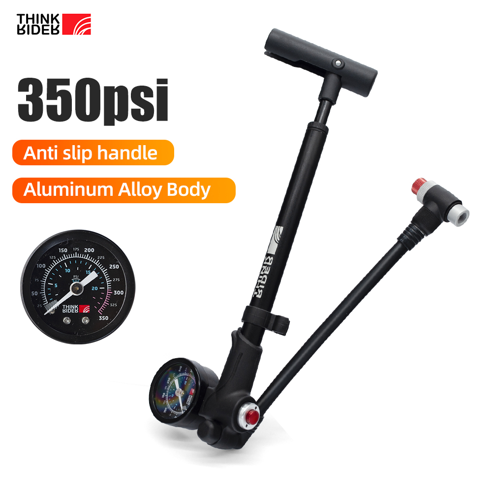 Shock Pump Suspension - ThinkRider Portable High-pressure 350psi Bike Air