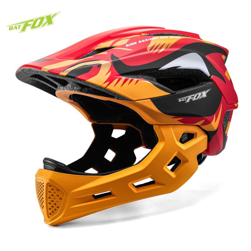 BATFOX Kids Full Face Bike Hel - Mountain Biking Full Face Helmet 评论和价格