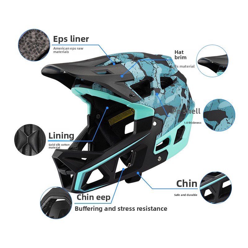 Hot Selling Mountain Bike Off- - Mountain Biking Full Face Helmet 评论和价格