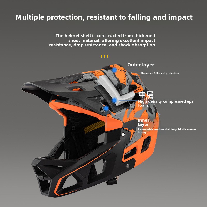 Hot Selling Mountain Bike Off- - Mountain Biking Full Face Helmet 评论和价格