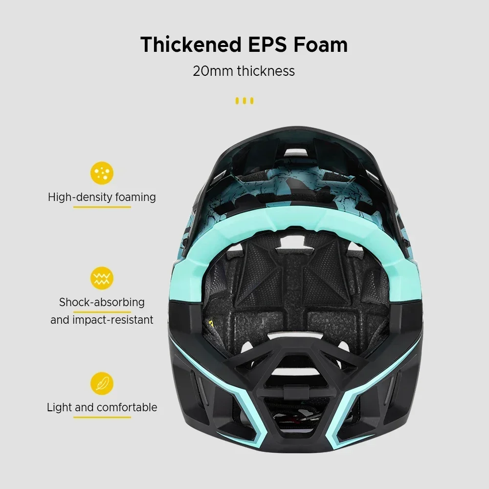 Mountain Bike Safety Cycling G - Mountain Biking Full Face Helmet 评论和价格