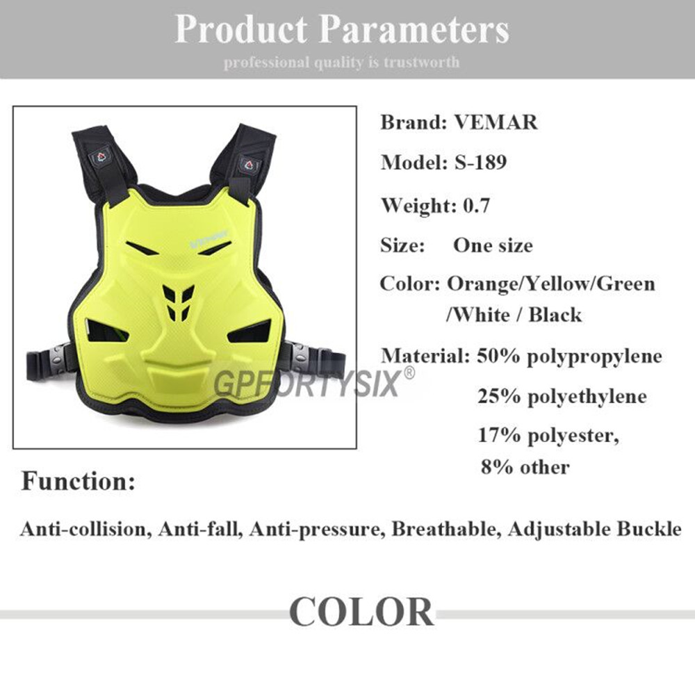 VEMAR Adult Motorcycle Armor S - Mountain Biking Chest Protector 评论和价格