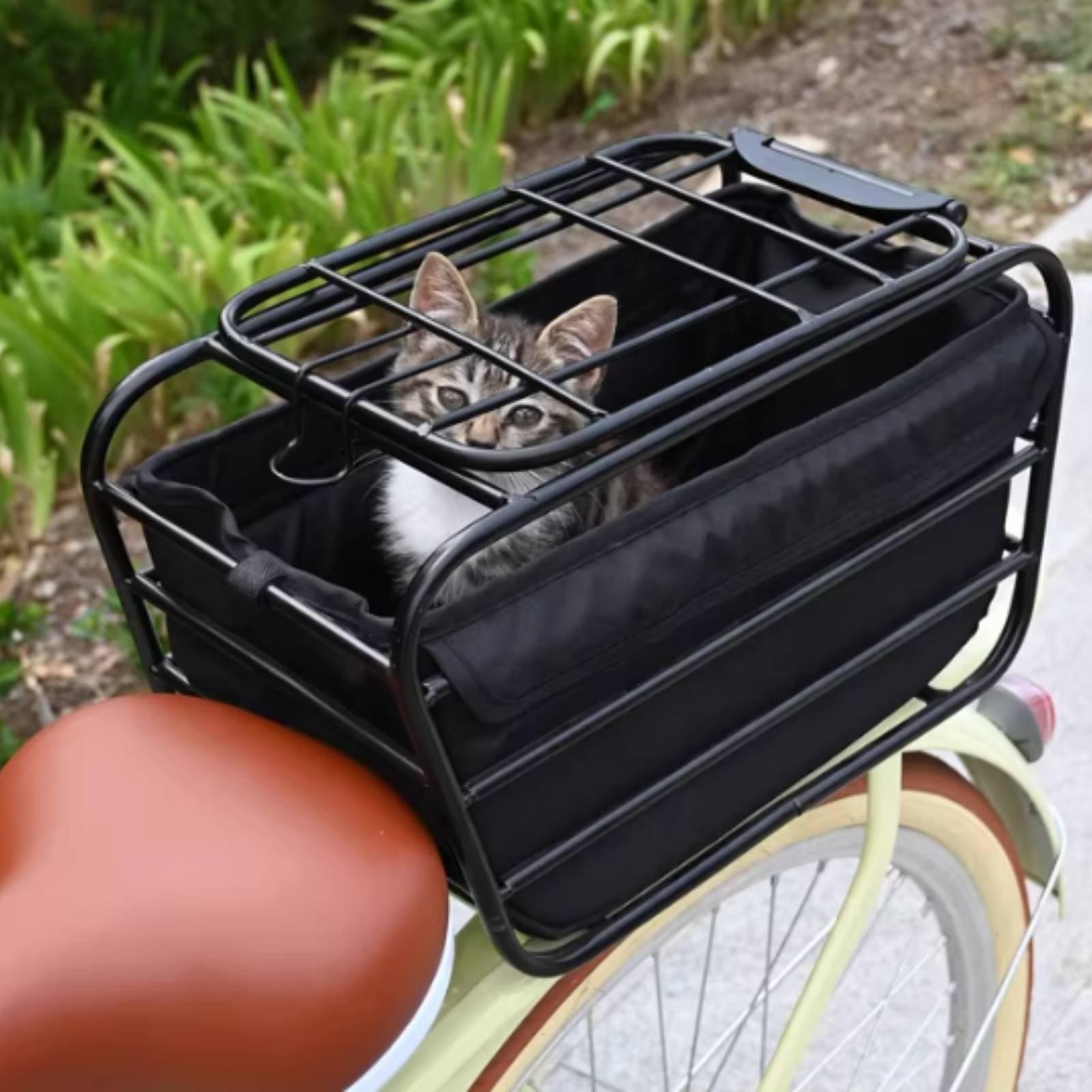 Bicycle Basket With Dog Strap  - Mountain Biking With Dog 评论和价格