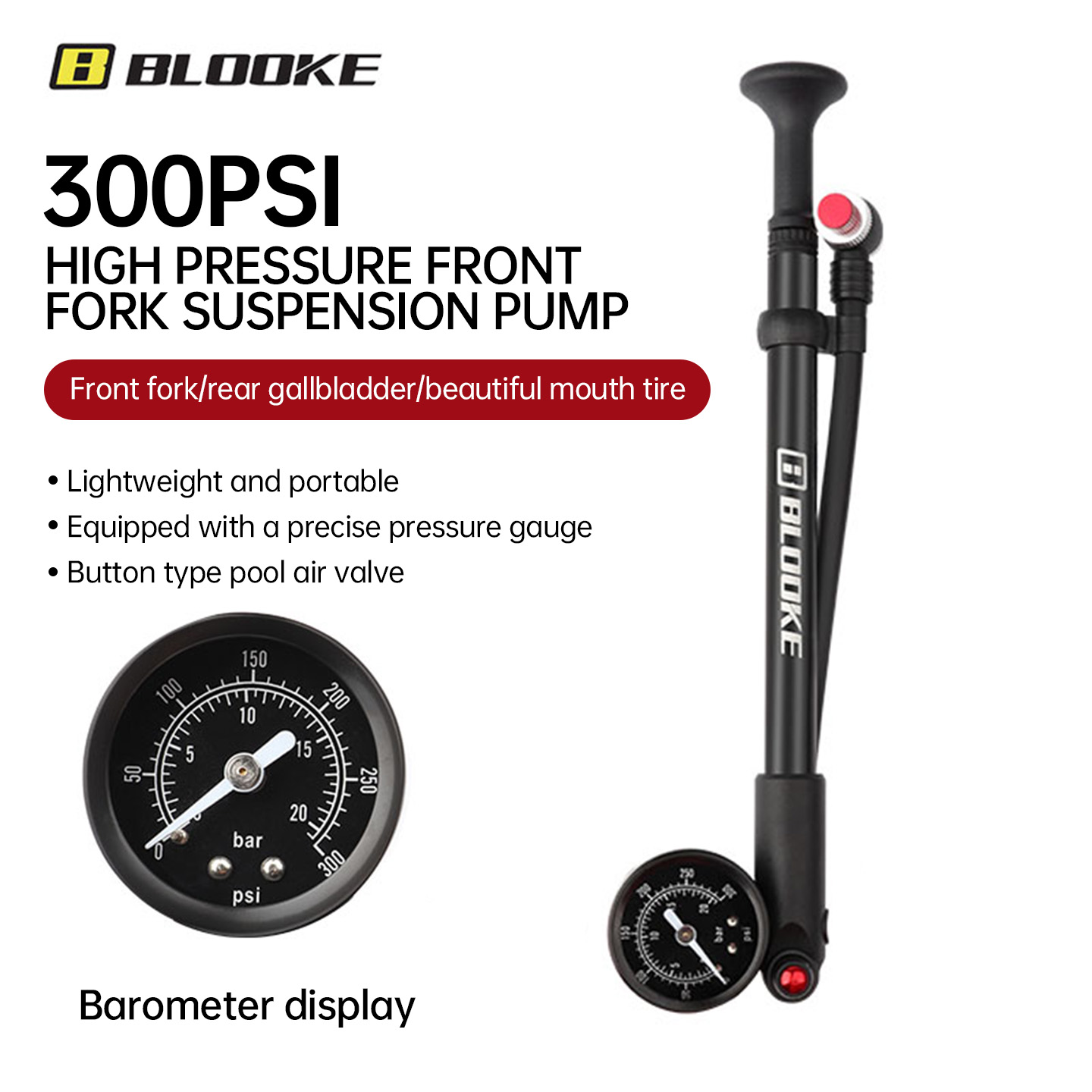 BLOOKE MTB High-Pressure Shock - Shock Pump Suspension 评论和价格
