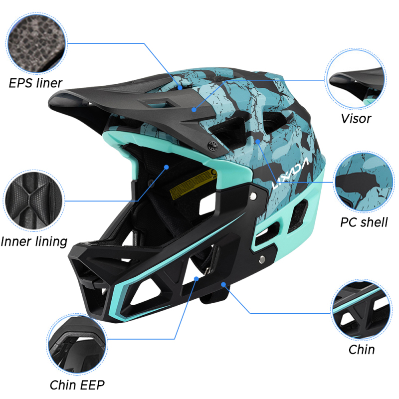 Full Face Mountain Bike Helmet - Mountain Biking Full Face Helmet 评论和价格