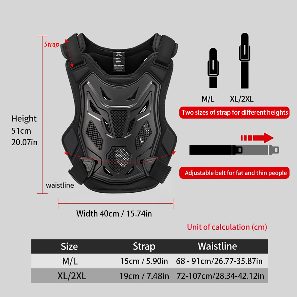 All Season Motocross Armor Ves - Mountain Biking Chest Protector 评论和价格