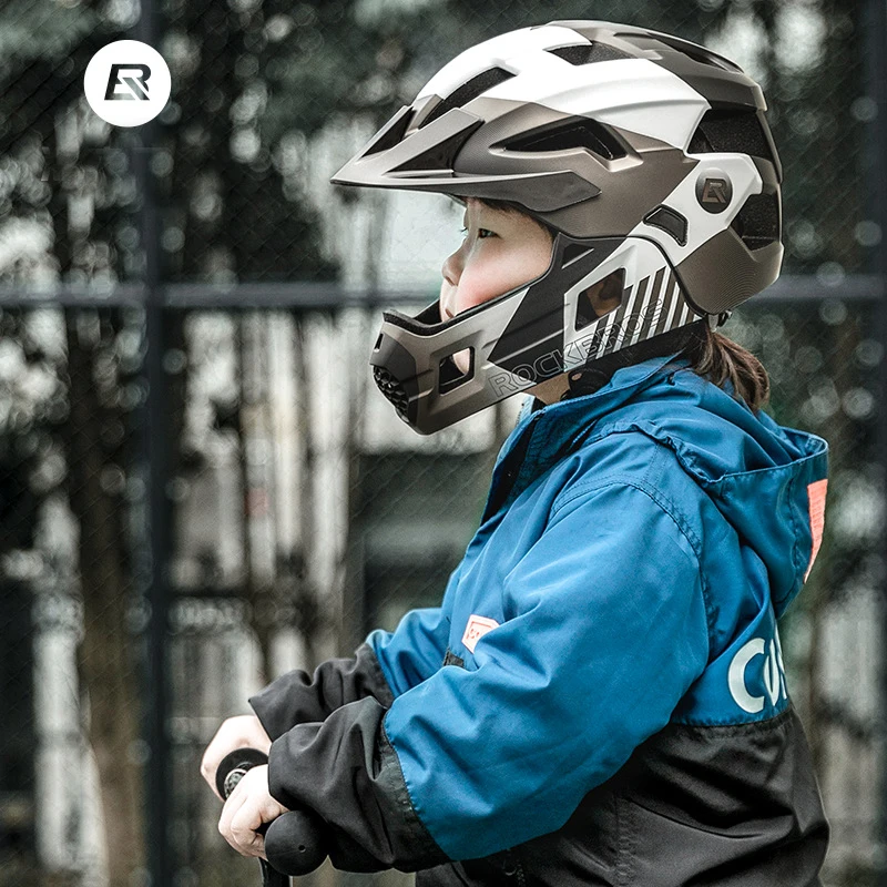 ROCKBROS Kids Detachable Full  - Mountain Biking Full Face Helmet 评论和价格