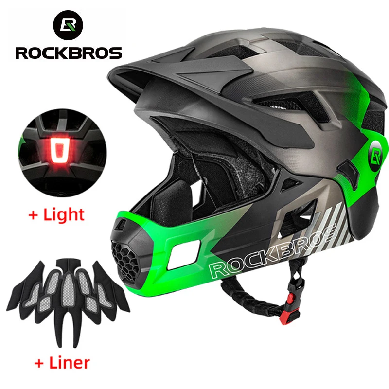 ROCKBROS Kids Detachable Full  - Mountain Biking Full Face Helmet 评论和价格