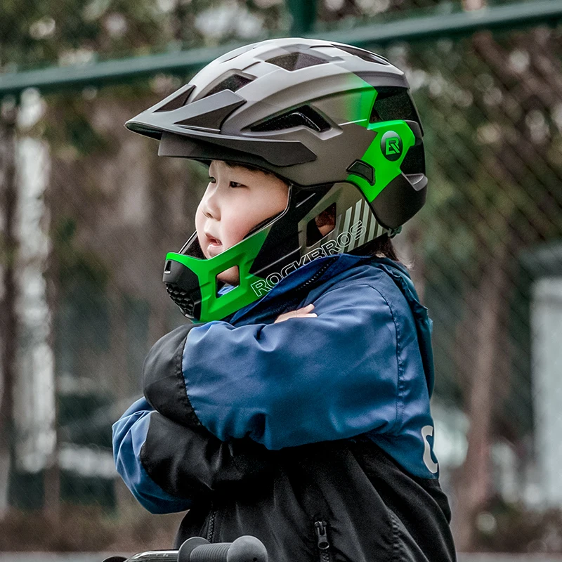 ROCKBROS Kids Detachable Full  - Mountain Biking Full Face Helmet 评论和价格