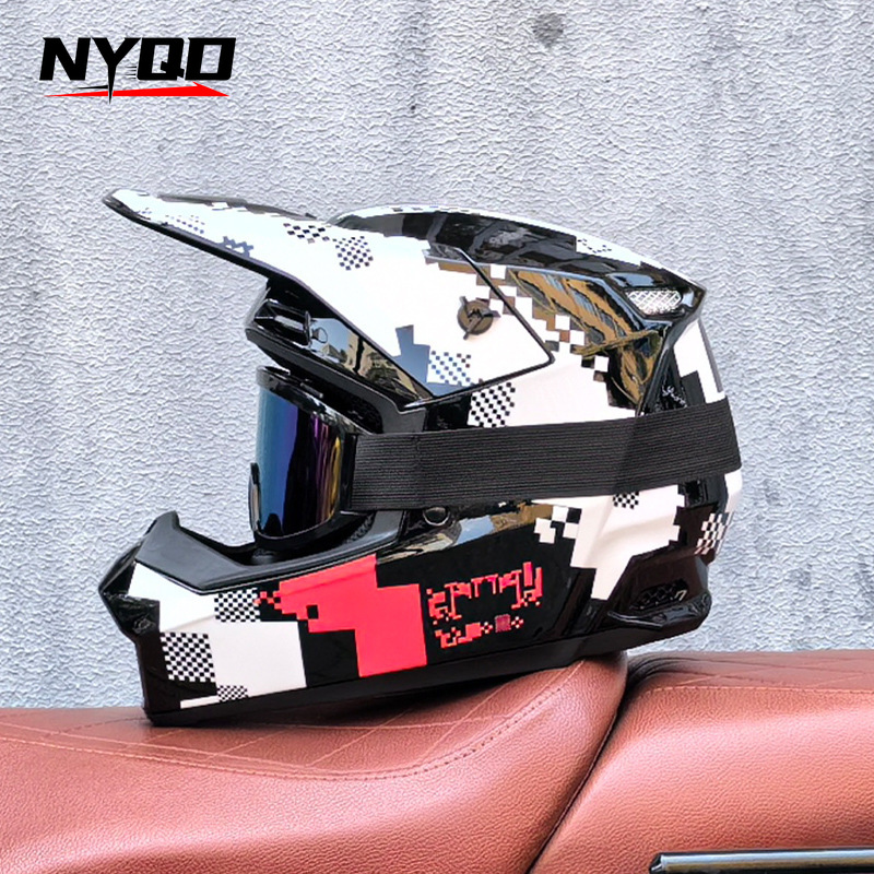 Orz Off-Road Three-Piece Helme - Mountain Biking Full Face Helmet 评论和价格