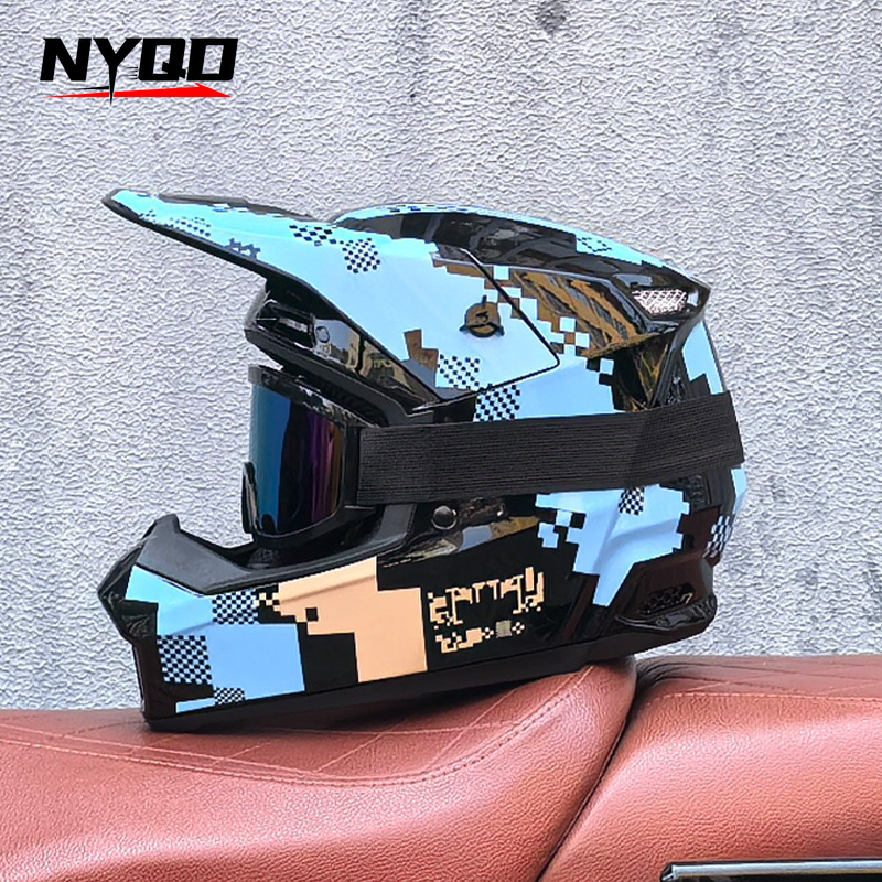 Orz Off-Road Three-Piece Helme - Mountain Biking Full Face Helmet 评论和价格