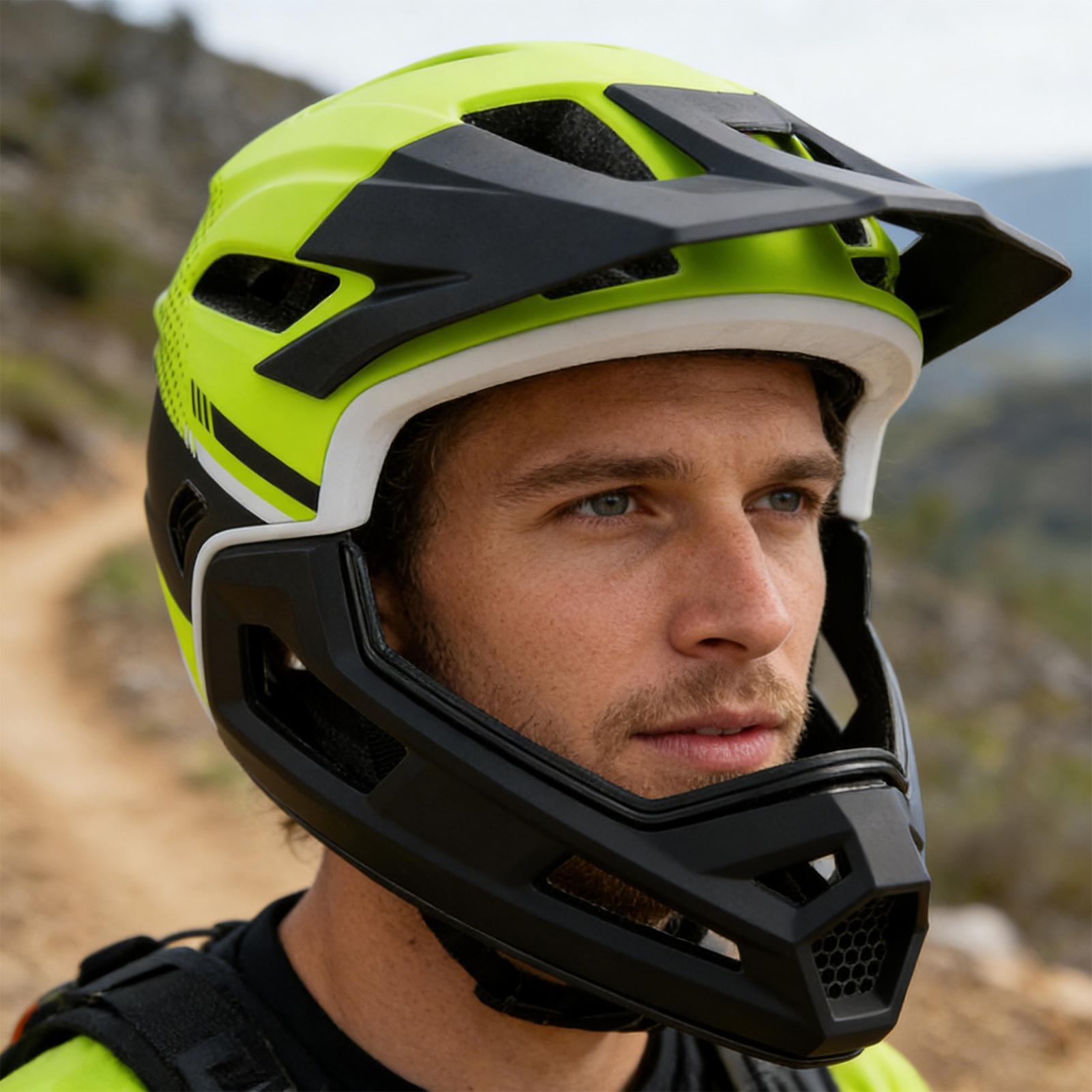 Mountain Bike Full Face Helmet - Mountain Biking Full Face Helmet 评论和价格