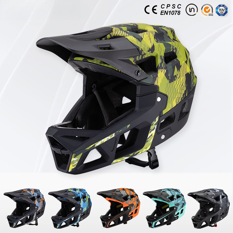 New Adult Full Face Mountain B - Mountain Biking Full Face Helmet 评论和价格