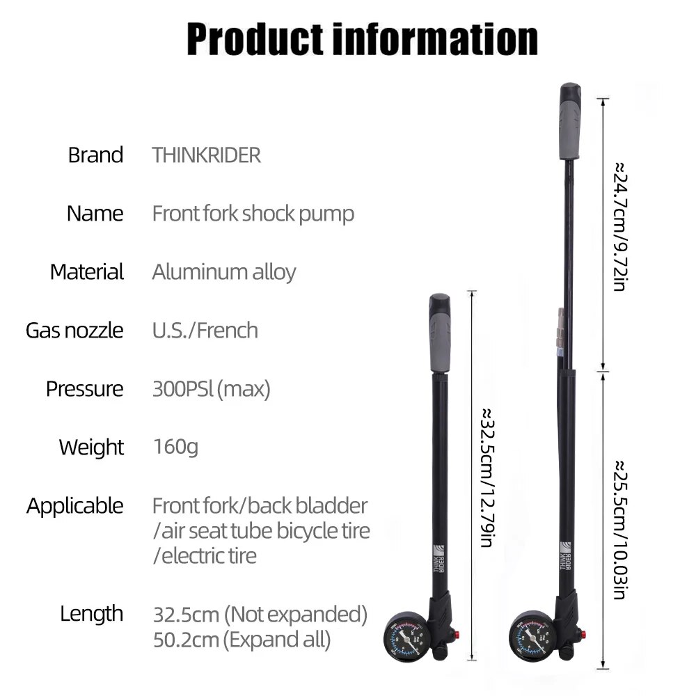 ThinkRider Portable High-press - Shock Pump Suspension 评论和价格